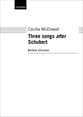 Three Songs after Schubert Vocal Solo & Collections sheet music cover